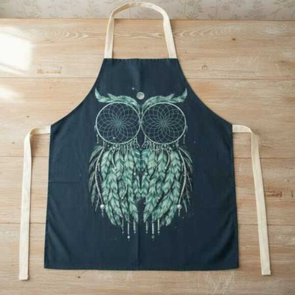 2/$21 Ladies Owl Apron - Picture 1 of 7